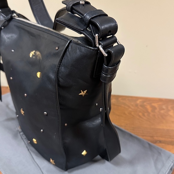 All Saints Mazzy Studded Leather Crossbody - Picture 9 of 10